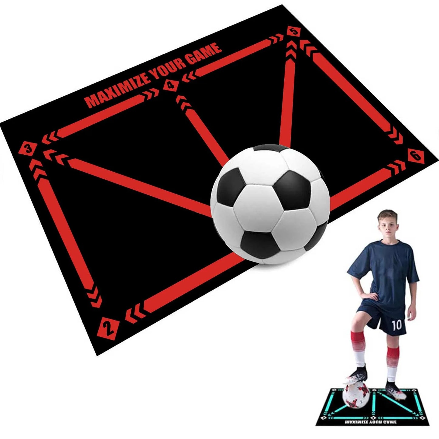 Football Dribble Training Mat