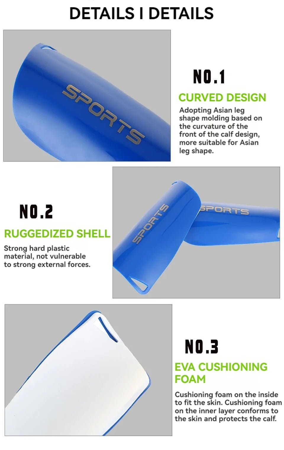 Lightweight Soccer Shin Guards