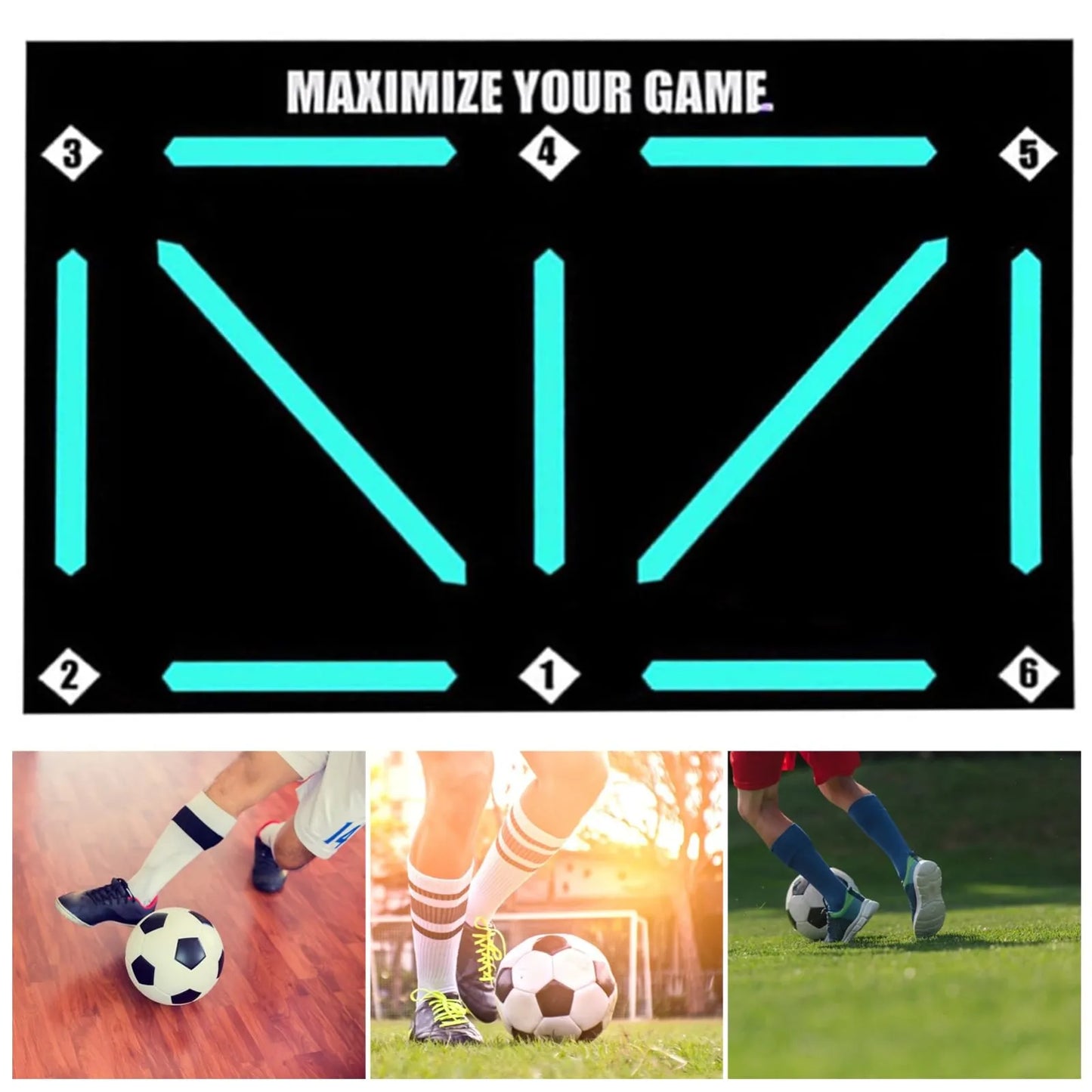 Football Dribble Training Mat