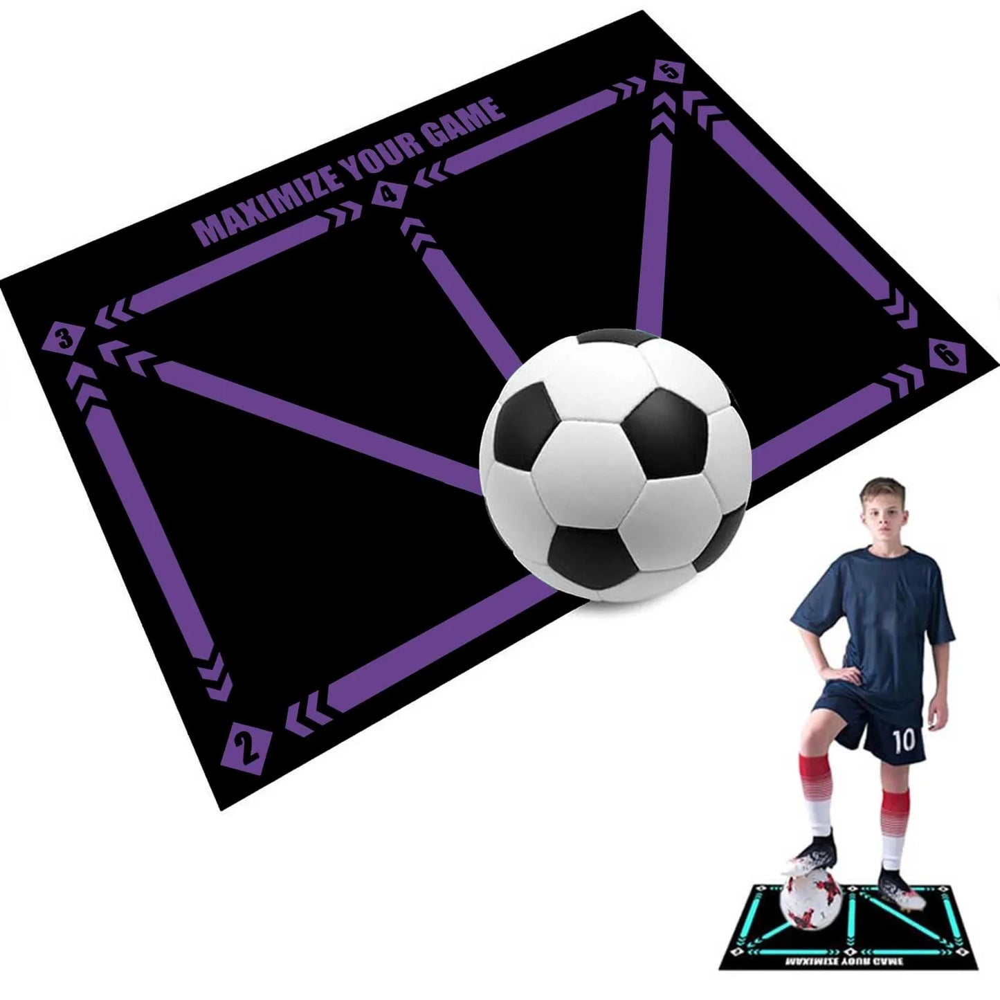 Football Dribble Training Mat