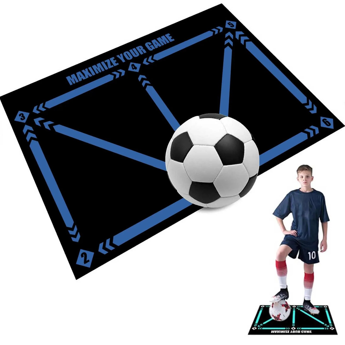 Football Dribble Training Mat