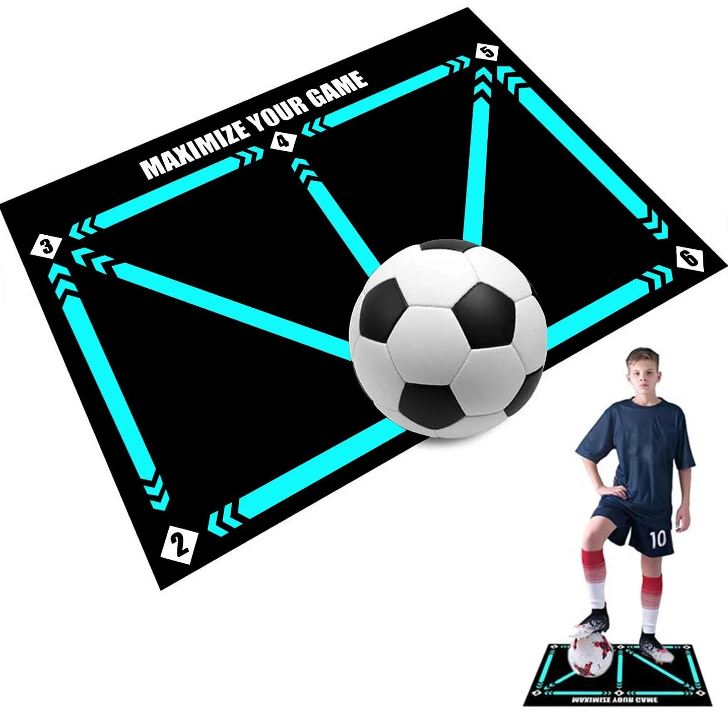 Football Dribble Training Mat