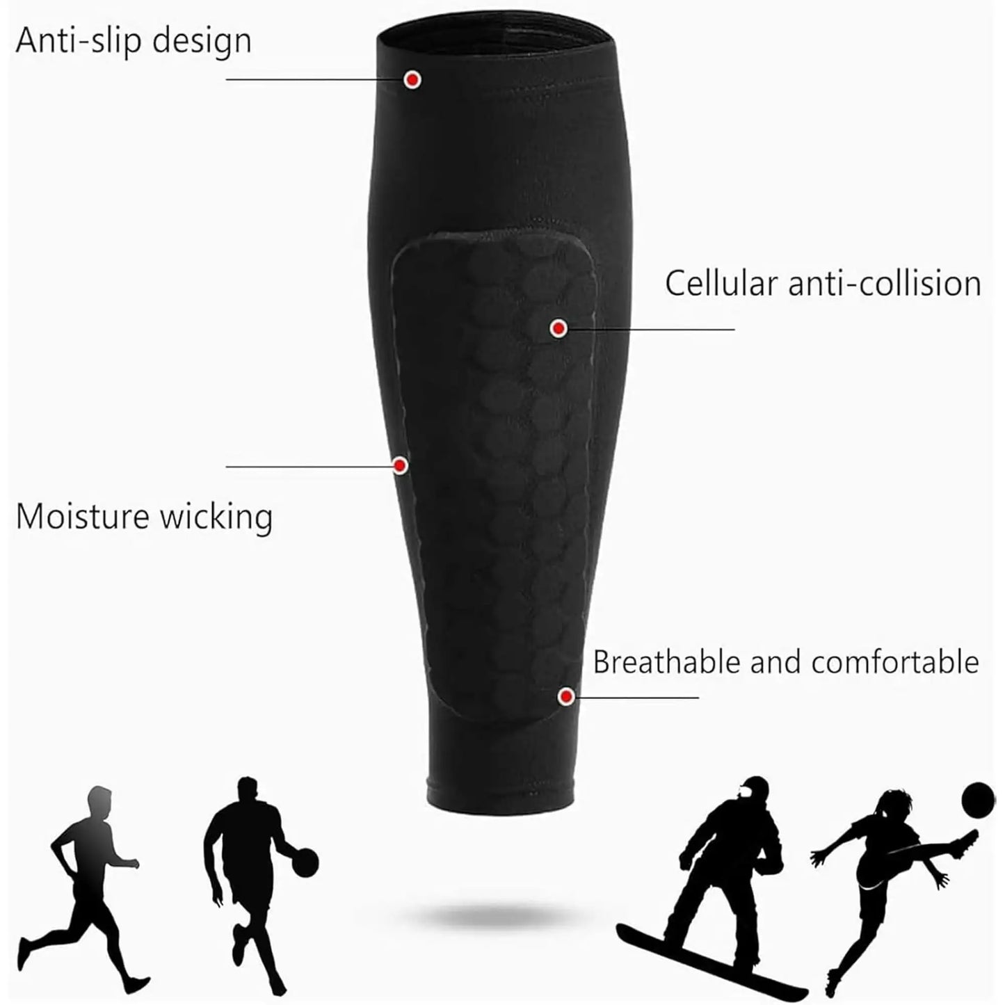 Compression Shin Guard Sleeves