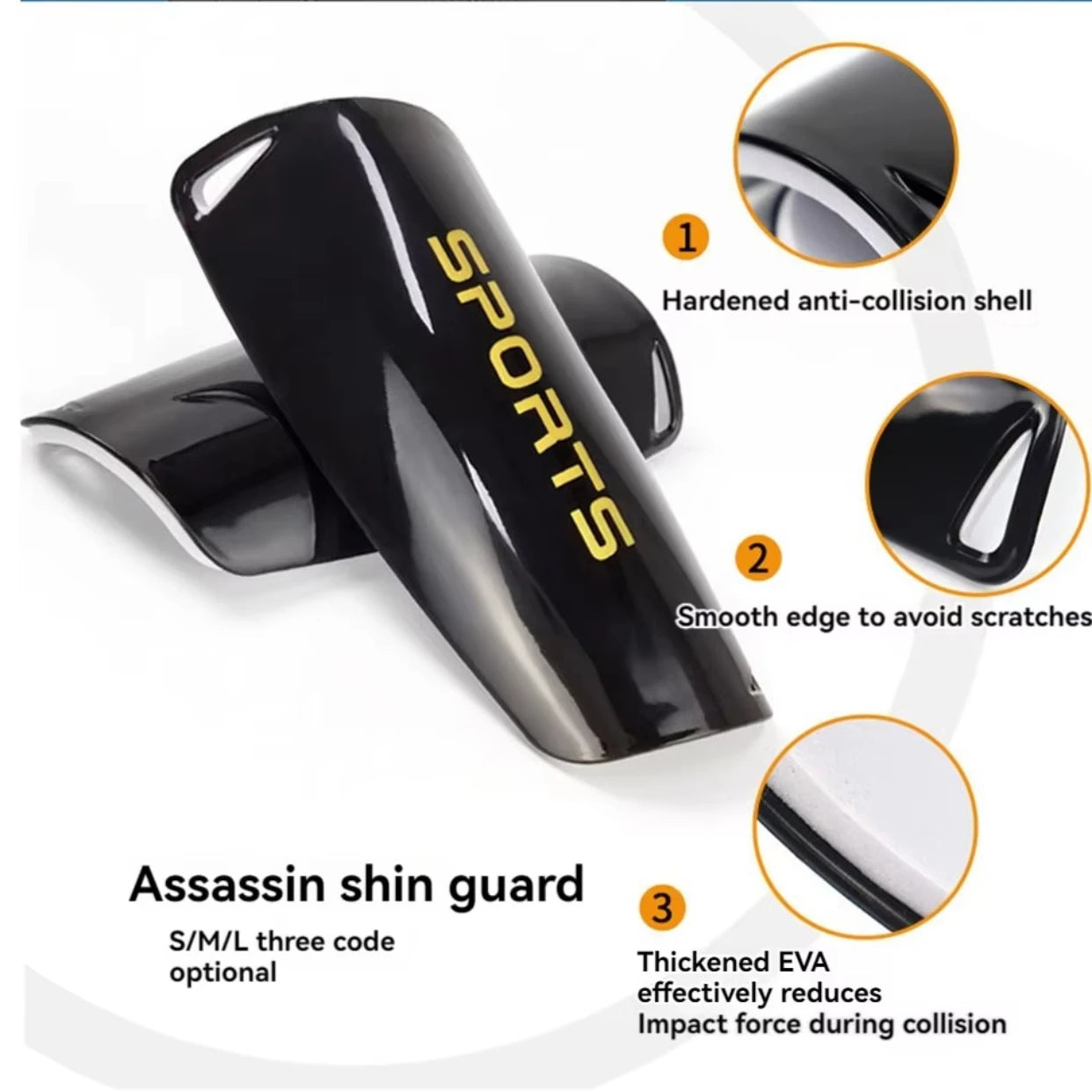 Lightweight Soccer Shin Guards